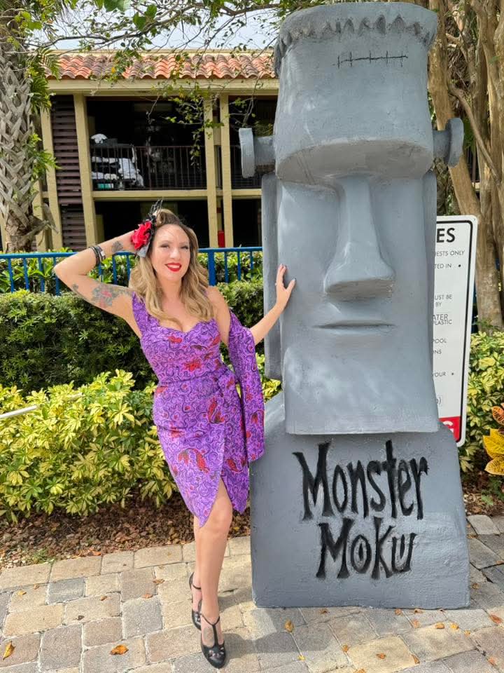 Costumed guests enjoying the Monster Moku foam party