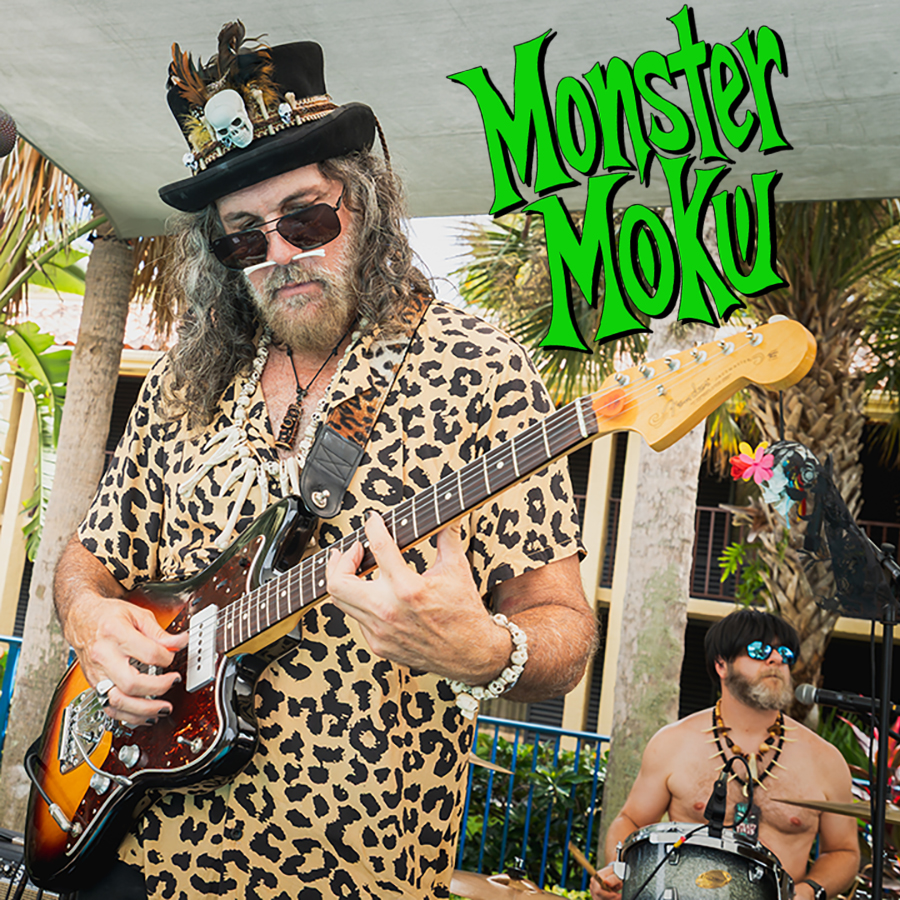 A live band playing at Monster Moku