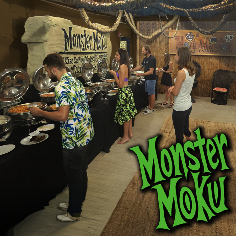 Monster Moku HeadHunter VIP lounge lunch buffet