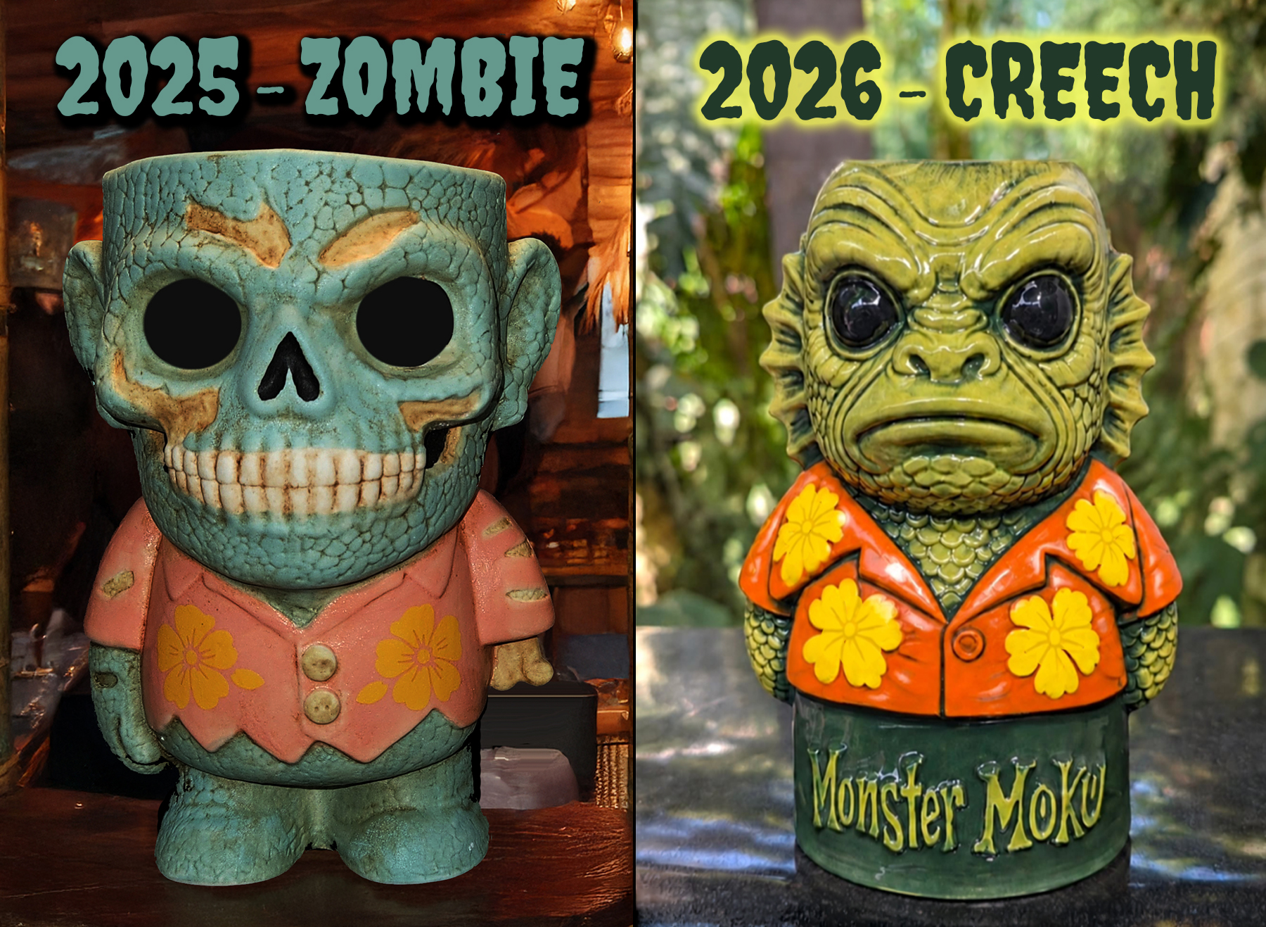 2025 Zombie and 2026 Creech collectible mugs
